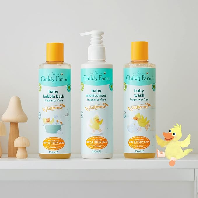 Childs Farm OatDerma Bubble Bath FragranceFree Gently Cleanses and Soothes Suitable for Newborns with Dry Sensitive Skin 250 ml