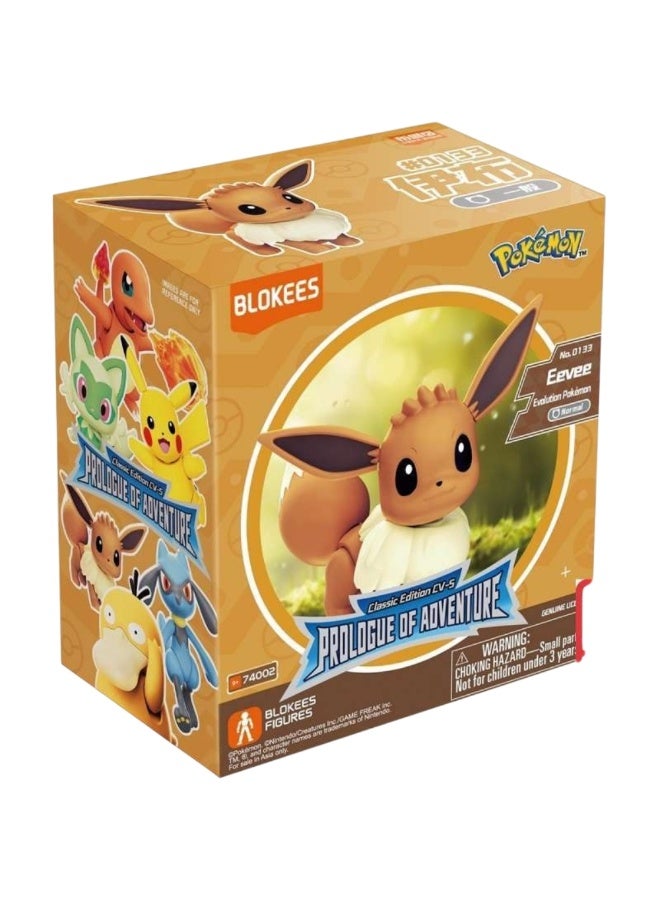 Blokees Pokémon Eevee Figure Kit | Prologue of Adventure Series | Classic Edition CV-S | Collectible Diorama Toy for Kids, Anime Fans & Collectors - Image 1
