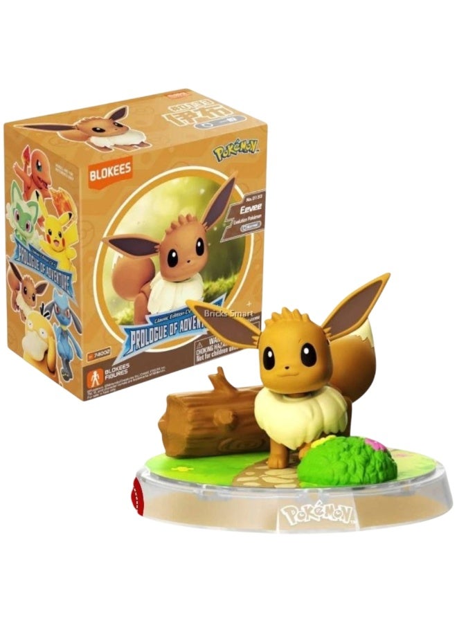 Blokees Pokémon Eevee Figure Kit | Prologue of Adventure Series | Classic Edition CV-S | Collectible Diorama Toy for Kids, Anime Fans & Collectors - Image 3
