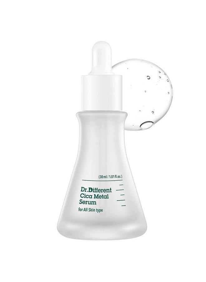 Dr.Different Dr.Different Cica Metal Serum - Madecassoside and Centella Asiatica Soothing Face Serum for Damaged Skin, Repairing and Regenerating Skin, PH Balancing Treatment for Sensitive Skin, 1.01 fl.oz.  - Image 1