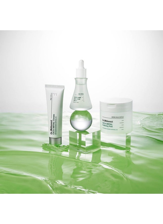 Dr.Different Dr.Different Cica Metal Serum - Madecassoside and Centella Asiatica Soothing Face Serum for Damaged Skin, Repairing and Regenerating Skin, PH Balancing Treatment for Sensitive Skin, 1.01 fl.oz.  - Image 5