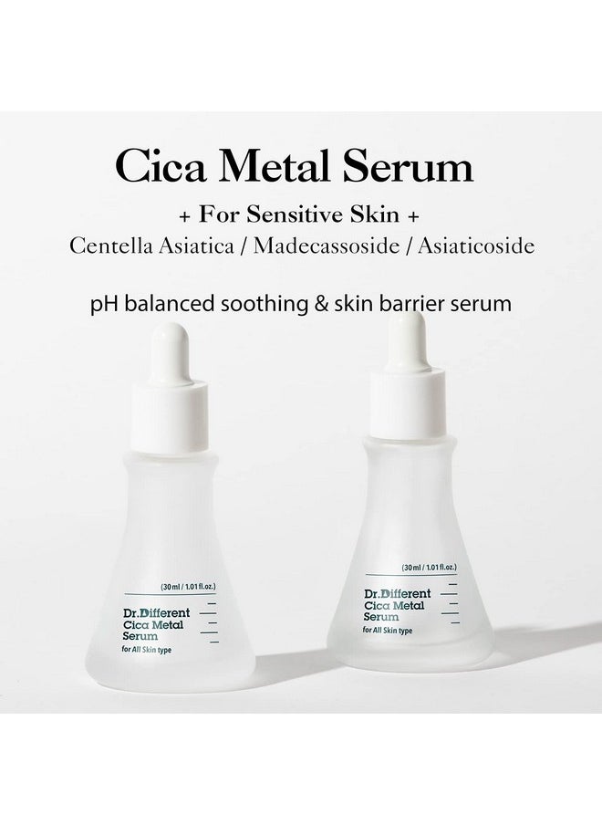 Dr.Different Dr.Different Cica Metal Serum - Madecassoside and Centella Asiatica Soothing Face Serum for Damaged Skin, Repairing and Regenerating Skin, PH Balancing Treatment for Sensitive Skin, 1.01 fl.oz.  - Image 2