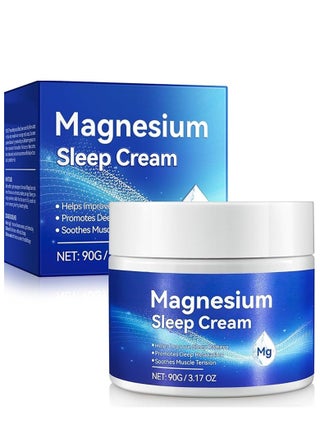 High Concentration Magnesium Oil, Sleep Cream Azonee Natural Topical Magnesium Chloride Lotion & Cream, Quick Absorption, 100% Natural Ingredients 90g - pzsku/Z0D121857510554A8DF31Z/45/_/1726043256/083eb36d-c188-4ff9-a687-69767553a87e
