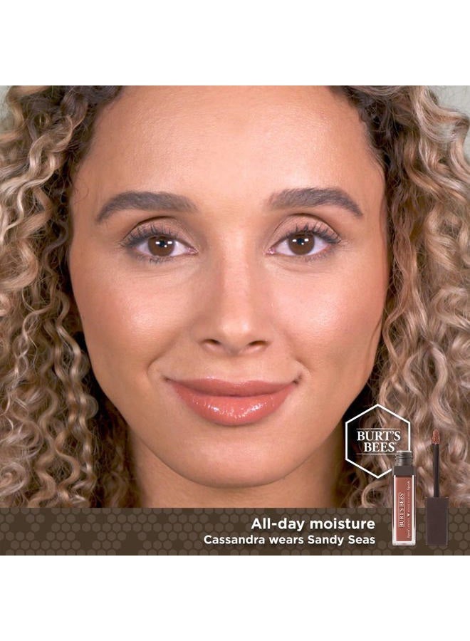 Burt's Bees Moisturising Full Coverage Liquid Lipstick, 5.9 g, Sandy Seas - Image 5