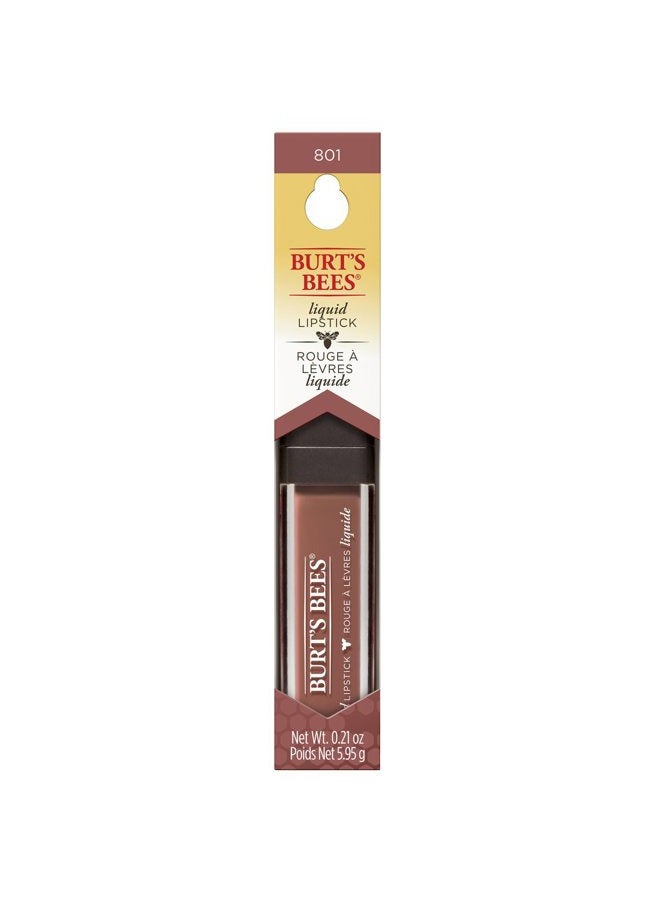 Burt's Bees Moisturising Full Coverage Liquid Lipstick, 5.9 g, Sandy Seas - Image 3