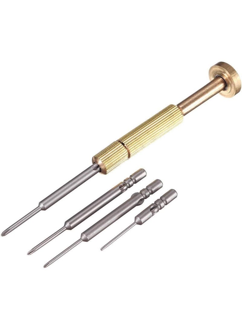 GGOOT DIY & Tools/Hardware M1.2/M1.4/M1.7/M2 Cross Brass Small Screwdriver Detachable S2 Batch Head Hollow Cup  - Image 1