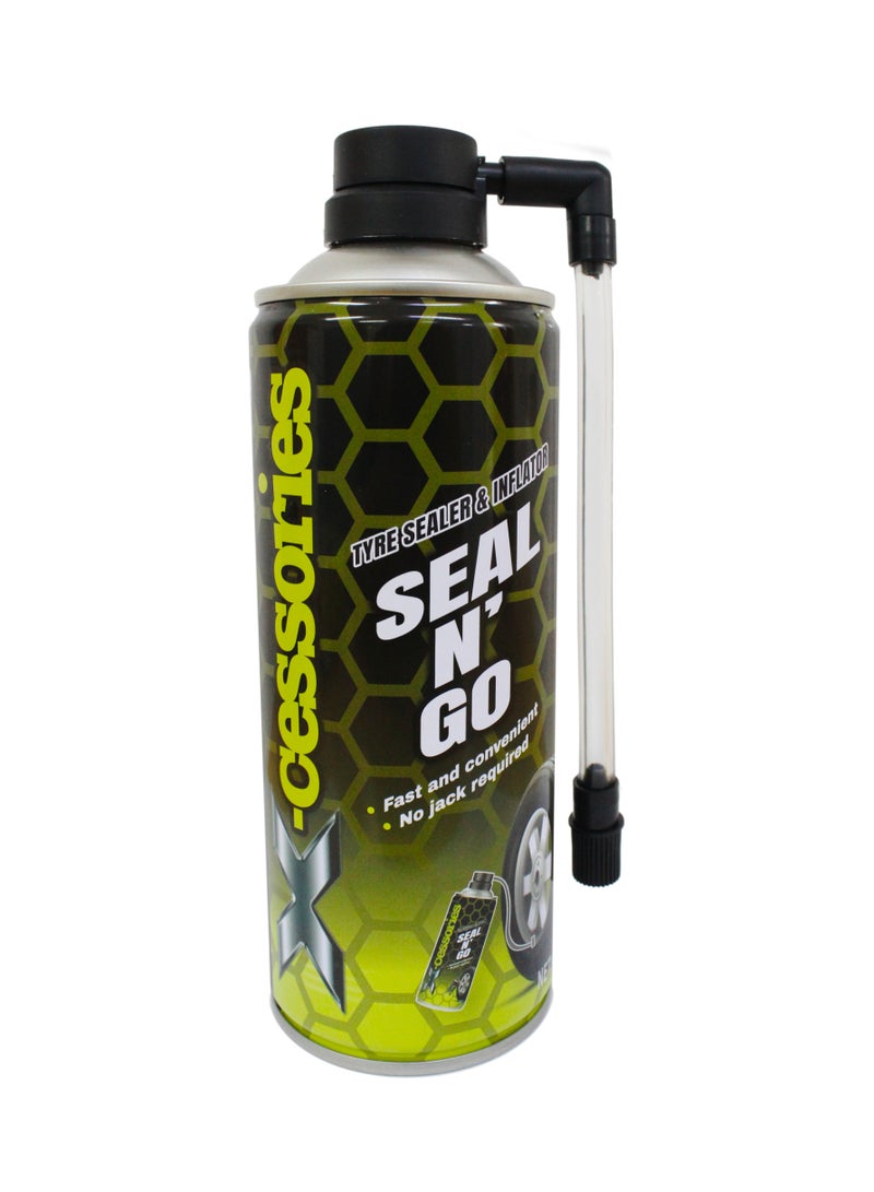 XCESSORIES Seal N' Go Tyre Sealer and Inflator 450ml - Image 1