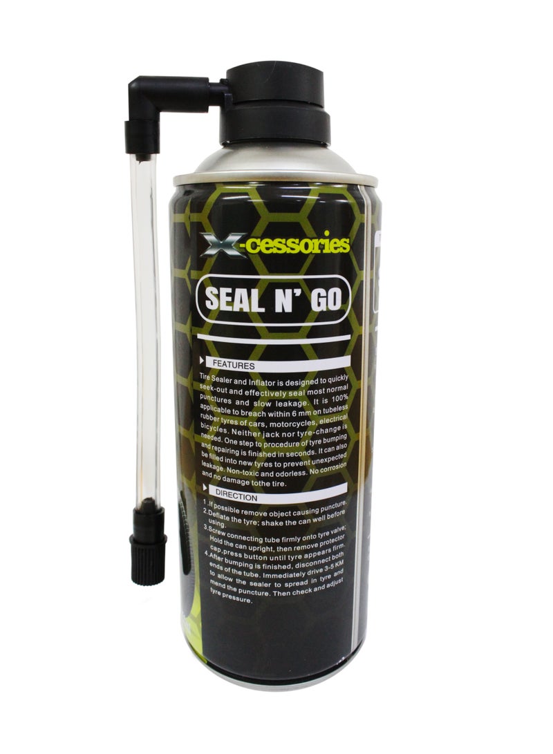 XCESSORIES Seal N' Go Tyre Sealer and Inflator 450ml - Image 2