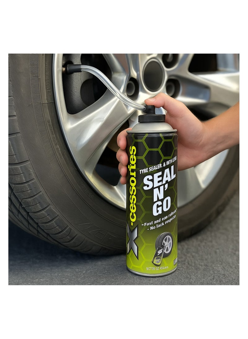 XCESSORIES Seal N' Go Tyre Sealer and Inflator 450ml - Image 3