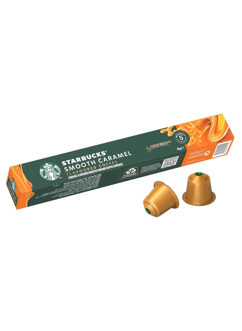 Starbucks Smoth Caramel Flavored Coffee 10 Capsules 55gm 