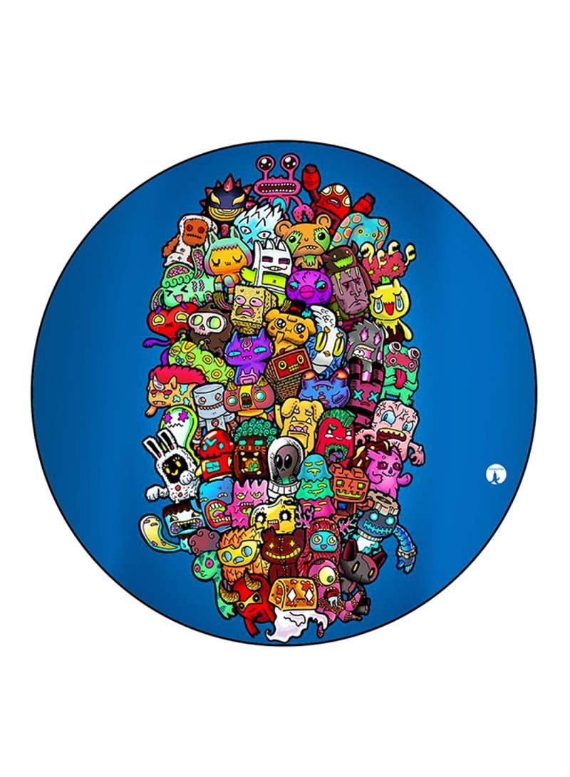 RKN Random Things Printed Mouse Pad Multicolour