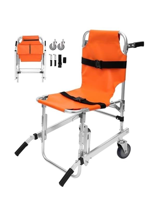 Arabest Aluminum Manual Stair Climbing Wheelchair 350.5lbs Portable ...