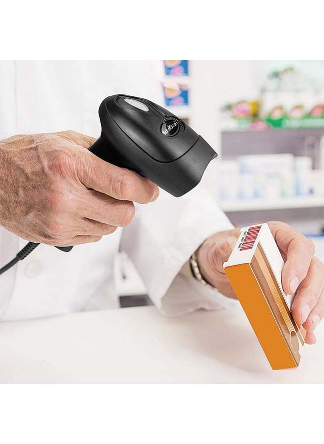 Handheld USB QR Barcode Scanner Reader for Computers,Handheld Wired Automatic 1D 2D Image Bar Code Scanners for Mobile Payment, Store, Supermarket, Warehouse