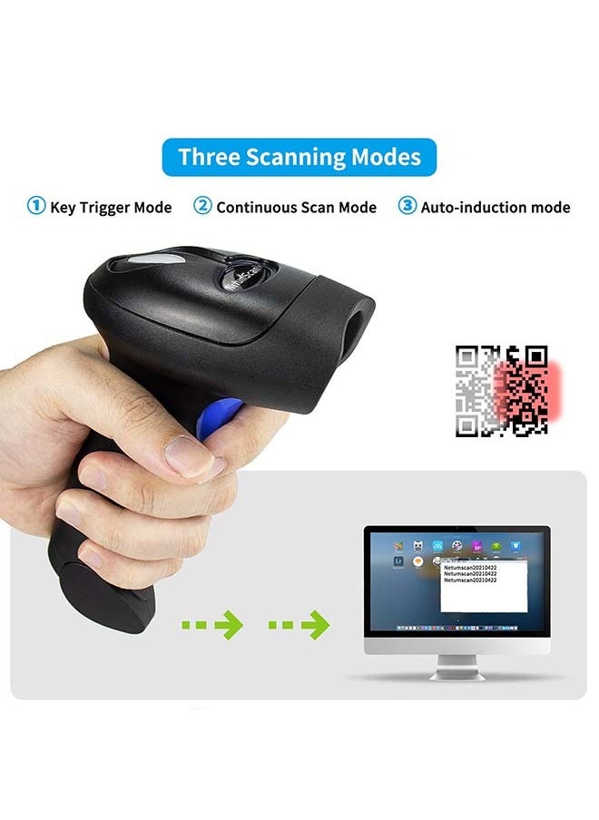Handheld USB QR Barcode Scanner Reader for Computers,Handheld Wired Automatic 1D 2D Image Bar Code Scanners for Mobile Payment, Store, Supermarket, Warehouse