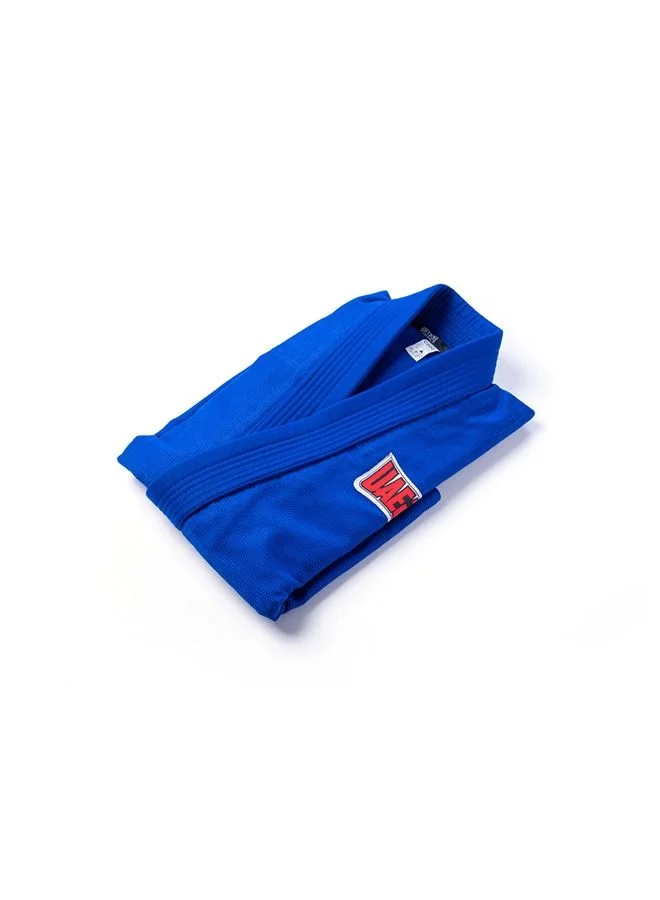 UAEJJ Jiu Jitsu Kimono Karate And Martial Arts Dress For Beginners Adults (Blue)