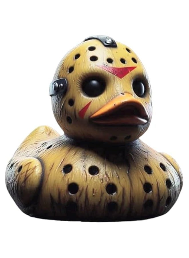 Classic Horror Movie Character Duck,3D  Horror Movie Ducks,Handmade Horror Figures  Duck,for Spooky  Home Desk Car Ornaments Car Décor Accessories (B) - Image 1