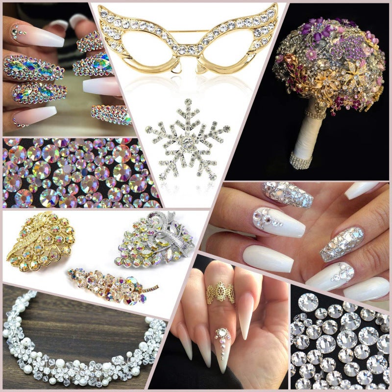 Dawang Fan Diamond Transparent Ab Loose Diamond Ss2-60 Glass Flats Bottom Diamond Rhinestone Diy Mobile Phone Case Jewelry Accessories - Image 4