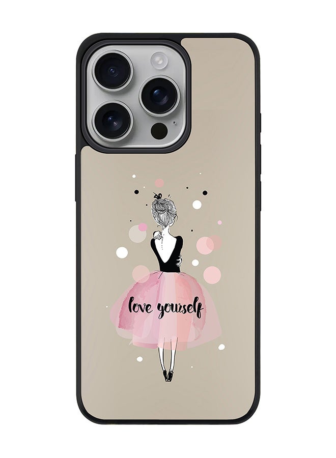 Stylizedd For iPhone 16 Pro Case [Compatible with MagSafe] Slim Magnetic cover Phone Case iPhone 16 Pro -Love Yourself - Image 1