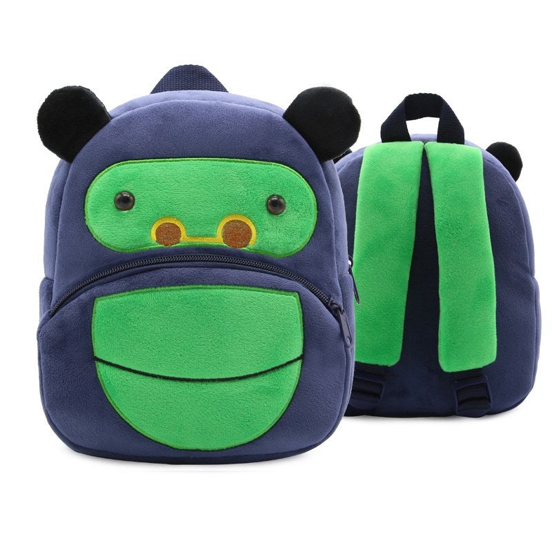 Plush Kids Backpack, Gorilla Animal Design, Soft Lightweight School Bag for Toddlers and Preschool Kids - Image 1