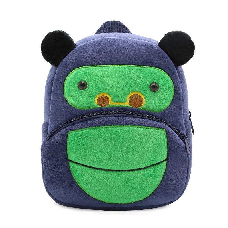 Plush Kids Backpack, Gorilla Animal Design, Soft Lightweight School Bag for Toddlers and Preschool Kids - Image 2