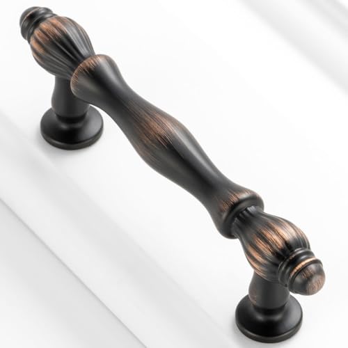 BEROSSA 10 Pack 3 Inch Oil Rubbed Bronze Cabinet Pulls Brushed Bronze Cabinet Handles Bronze Hardware for Kitchen Cabinets 2510 Drawer Dresser Cupboard Bedroom Bathroom - Image 1