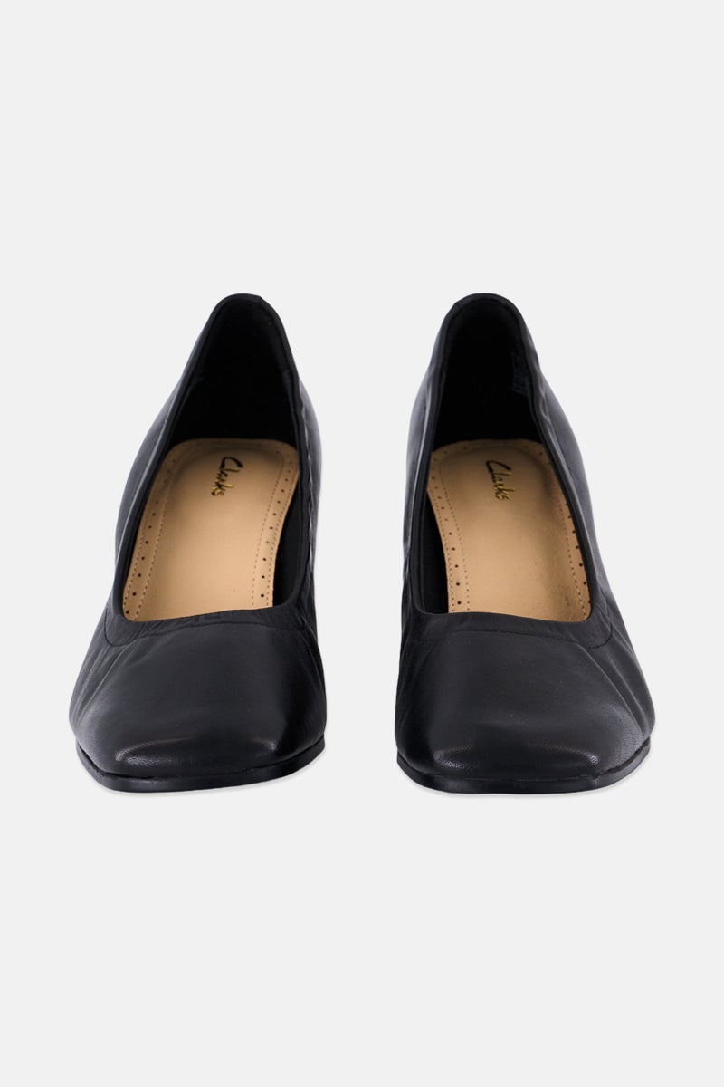 clarks Women Standard Seren 55 Soft  Slip On Pumps, Black - Image 3