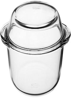 Borcam Borcam Round Casserole with Cover - 2.1L 