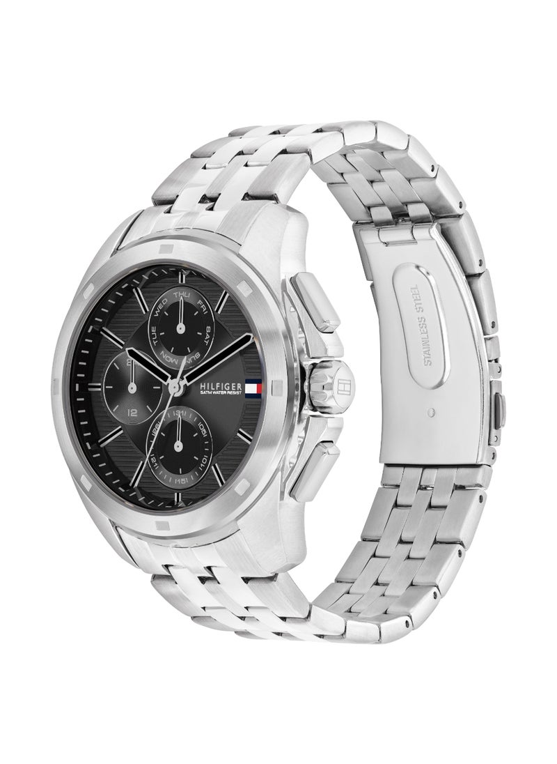 TOMMY HILFIGER Round Analog Men's Black Case Watch - 1710620  - Image 2