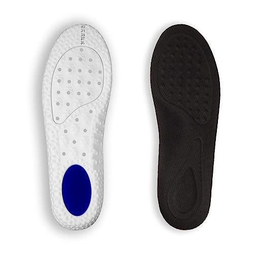 Dizgoy 4D Foam and Gel Ped insole for shoes men and Women Replacement Shoe Inserts for Sports Sneakers Casual Shoes Absorption Comfortable Insole Formal & Safety Shoes insoles (Woman (EU size 36-40)) - Image 1