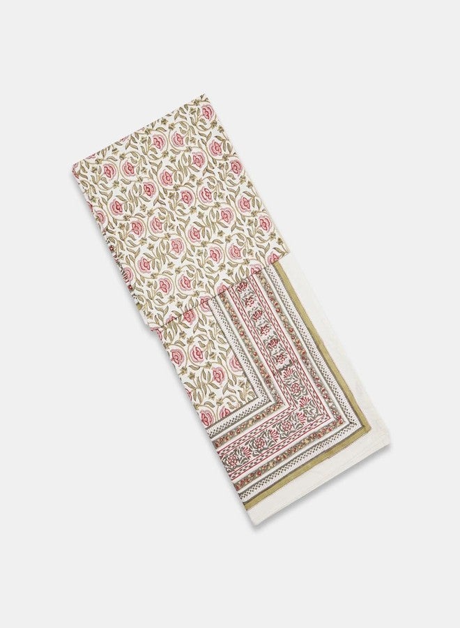 Fabindia Nazm Hand Block Printed Cotton Table Cover - Image 1