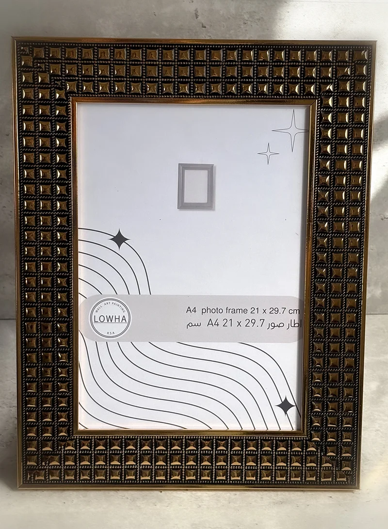LOWHA Ornate Tabletop Picture Photo Frame with MDF Backing Includes Built-in Stand and Acrylic Front