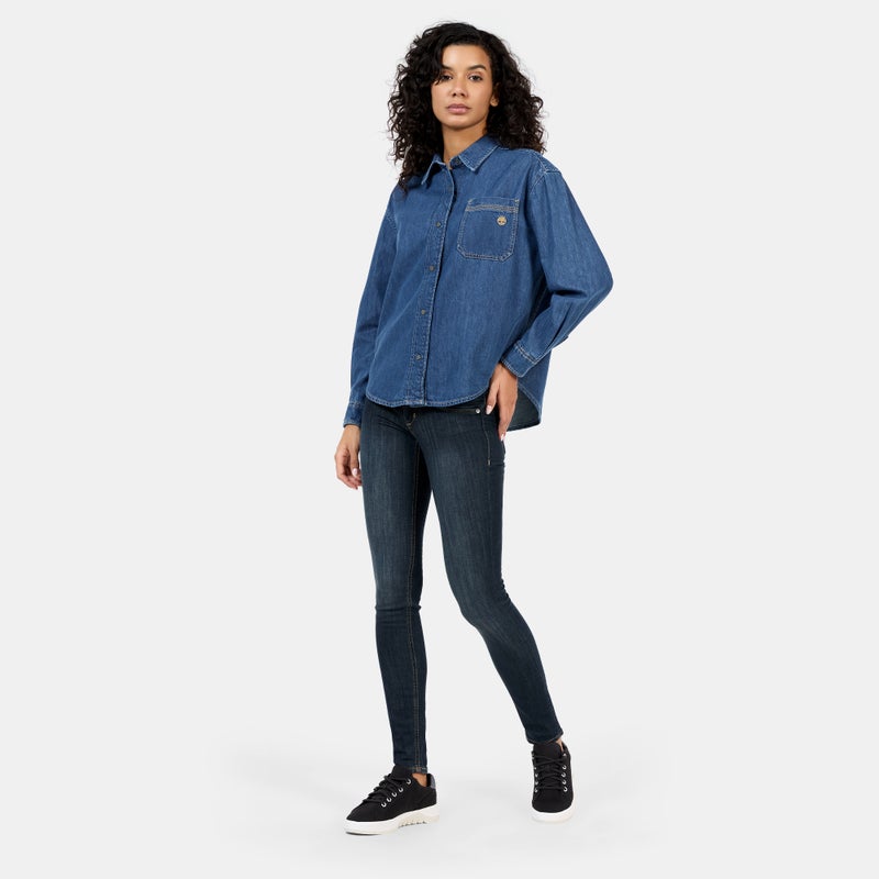Timberland Women's Refibra Denim Shirt - Image 3