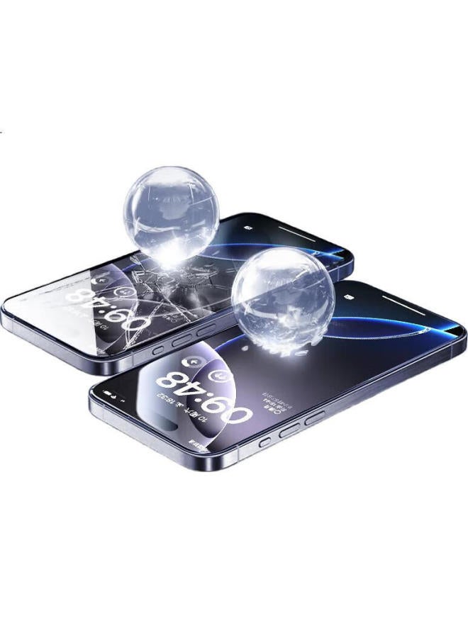 DiVi First Guard [1-Second Easy Installation] Tempered Glass Screen Protector For Apple 16 Pro, Corning Anti-Peeping Film, Dust-Proof, Shockproof, Anti-Fingerprint, Quick Installation, Dust-Free Installation, Anti-Spy 28° - Image 3