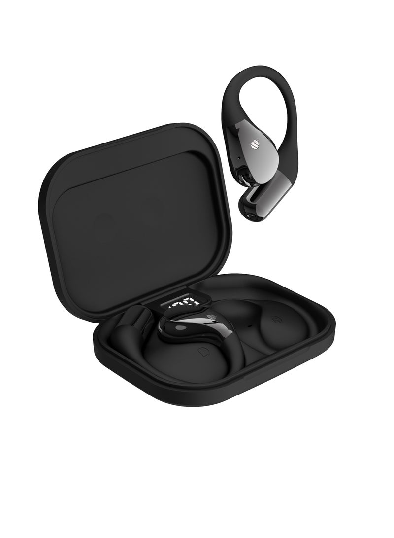 سماعات رأس مفتوحة من الخلف، سماعات بلوتوث 5.4، توصيل هوائي، سماعات رأس لاسلكية 360 درجة، صوت محيطي ستيريو، سماعات أذن رياضية خفيفة للغاية مع خطافات أذن متوافقة مع هواتف iPhone وAndroid - Image 1