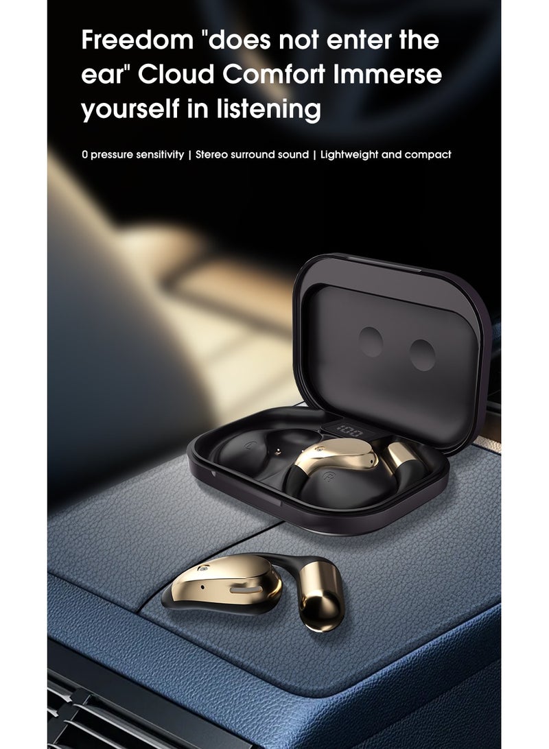 سماعات رأس مفتوحة من الخلف، سماعات بلوتوث 5.4، توصيل هوائي، سماعات رأس لاسلكية 360 درجة، صوت محيطي ستيريو، سماعات أذن رياضية خفيفة للغاية مع خطافات أذن متوافقة مع هواتف iPhone وAndroid - Image 5