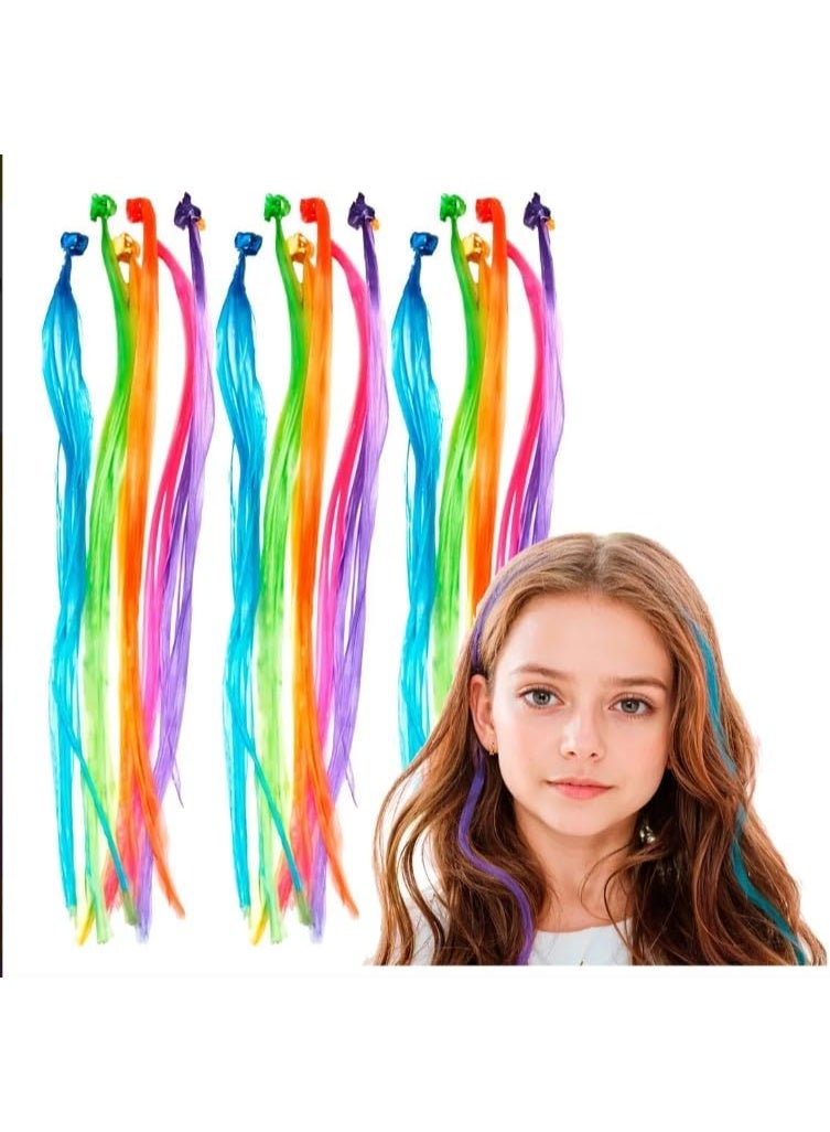 12 colorful braided hair extensions – charming and fun for your child's hairstyles - Image 2