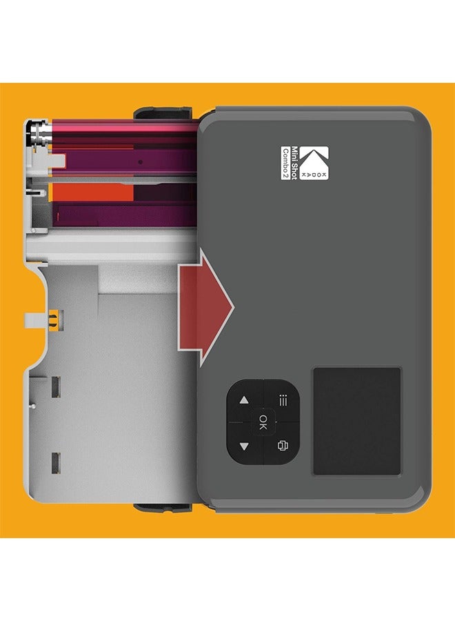 KODAK 4PASS Film Cartridge 2.1" x 3.4" (60 Sheets) for Kodak Mini 2 Retro and Mini Shot 2 Retro