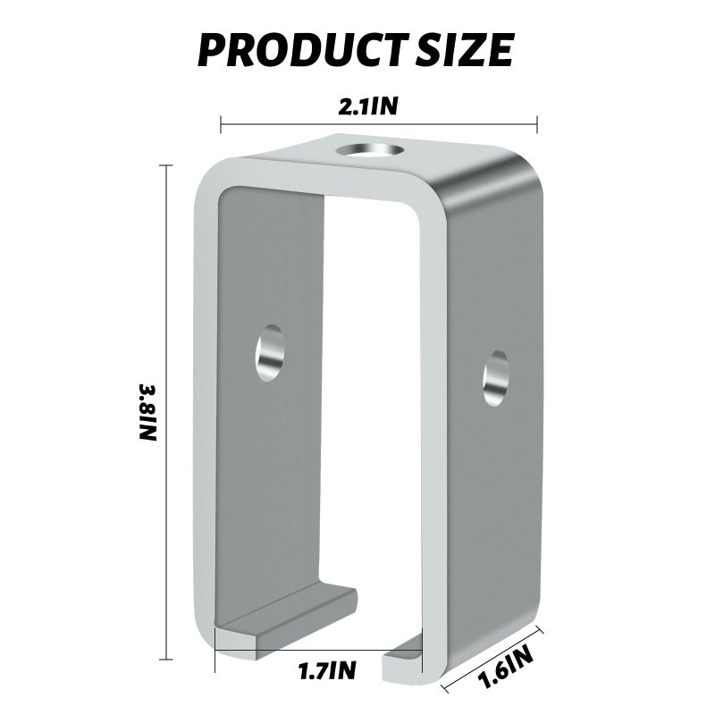 FBULWSEC 8Pack Strut Channel Trolley Track Hanger Bracket For Unistrut P1834-Eg 1-5/8 Intermediate Support Hange Bracket For All 1-5/8"" Channel Trolley Track - Image 2