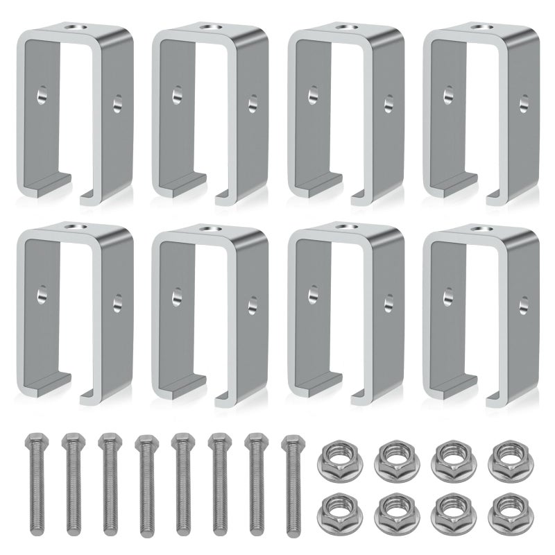 FBULWSEC 8Pack Strut Channel Trolley Track Hanger Bracket For Unistrut P1834-Eg 1-5/8 Intermediate Support Hange Bracket For All 1-5/8"" Channel Trolley Track - Image 1