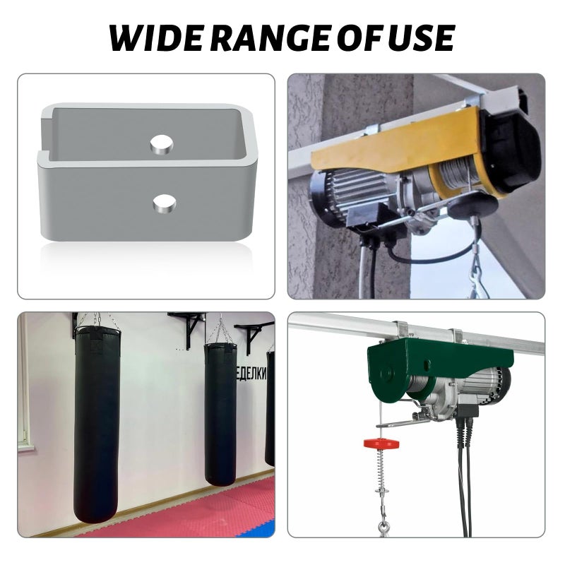 FBULWSEC 8Pack Strut Channel Trolley Track Hanger Bracket For Unistrut P1834-Eg 1-5/8 Intermediate Support Hange Bracket For All 1-5/8"" Channel Trolley Track - Image 5