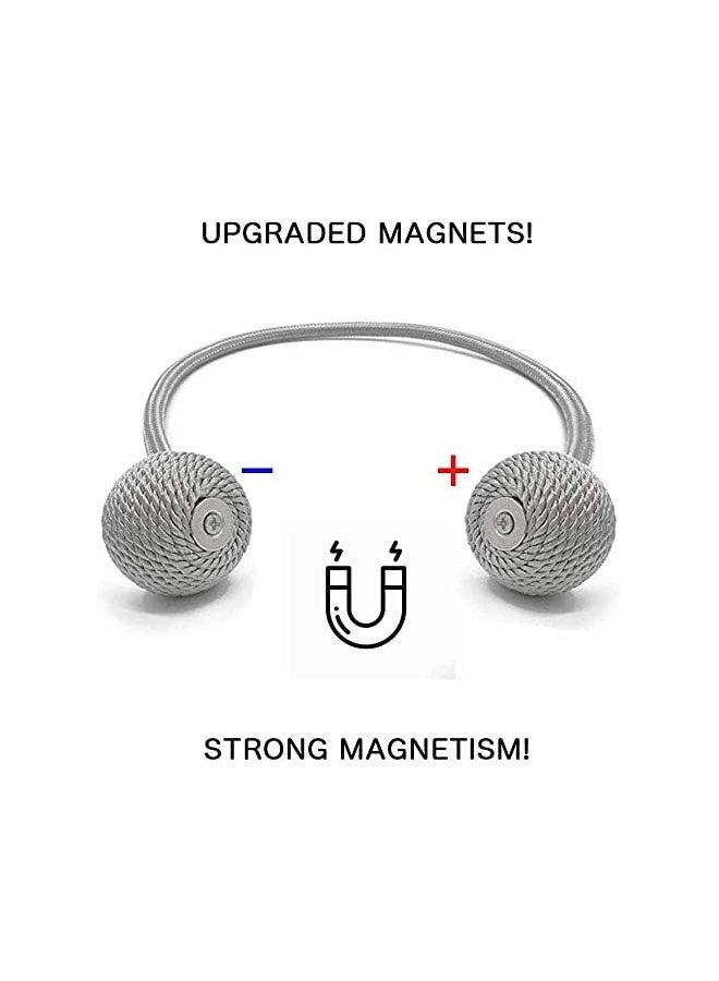 مشابك ربط ستائر النوافذ مقابل أربطة مغناطيسية قوية، ستائر منزلية ومكتبية مزخرفة، حوامل تثبيت ستائر منسوجة، نمط أوروبي، زوج واحد - Image 3