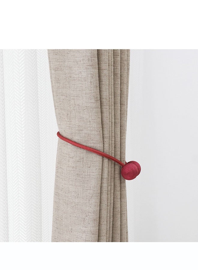 مشابك ربط ستائر النوافذ مقابل أربطة مغناطيسية قوية، ستائر منزلية ومكتبية مزخرفة، حوامل تثبيت ستائر منسوجة، نمط أوروبي، زوج واحد - Image 5