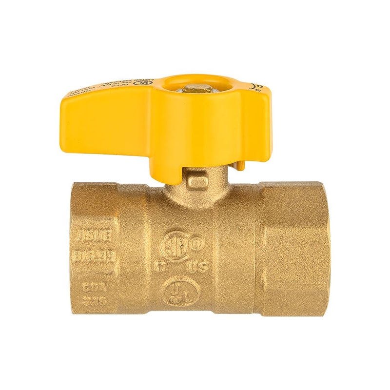 EFIELD Gas Ball Valve with 3/4'' FIP x 3/4'' FIP Brass Fittings for Gas Connectors with Quarter-Turn, UL CSA Approved (1),(VALVE236) - Image 4