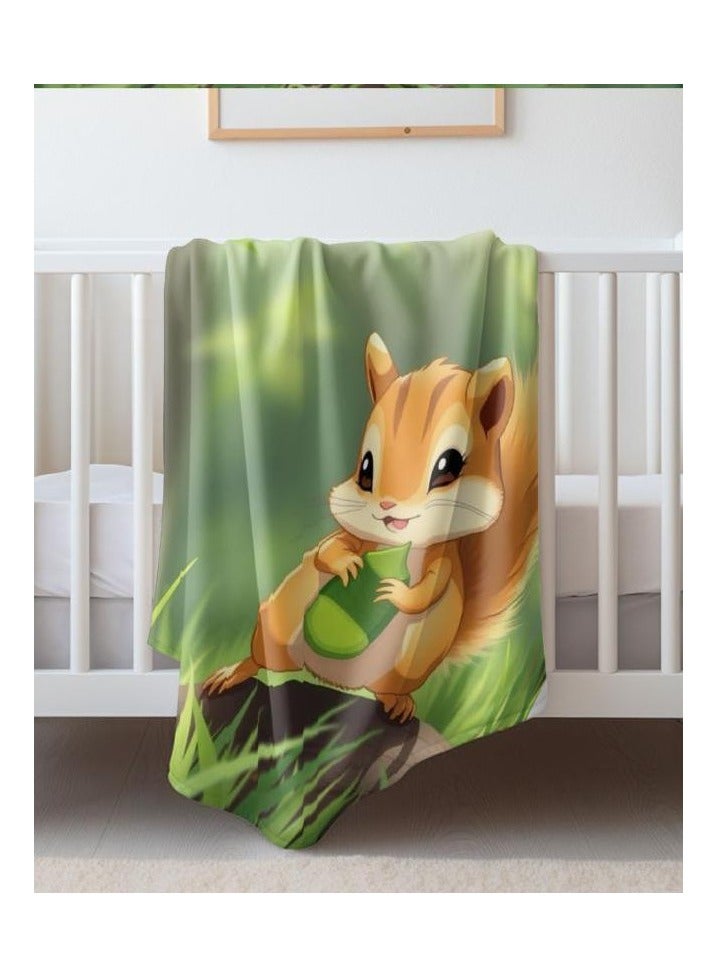 عام بطانية رقيقة من الفانيلا الكرتونية للأطفال أو الطلاب (دافئة ومريحة ومناسبة للنوم والألعاب) 100 سم * 150 سم - 471 - Image 1