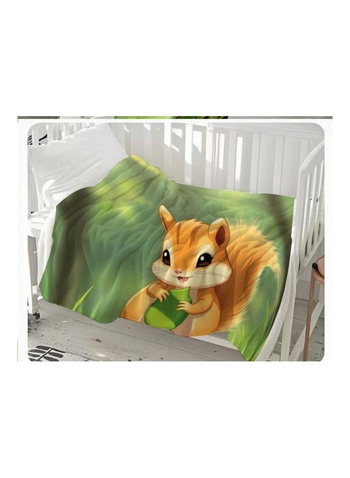 عام بطانية رقيقة من الفانيلا الكرتونية للأطفال أو الطلاب (دافئة ومريحة ومناسبة للنوم والألعاب) 100 سم * 150 سم - 471 - Image 3