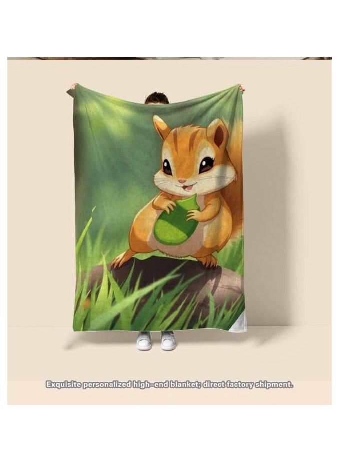 عام بطانية رقيقة من الفانيلا الكرتونية للأطفال أو الطلاب (دافئة ومريحة ومناسبة للنوم والألعاب) 100 سم * 150 سم - 471 - Image 4