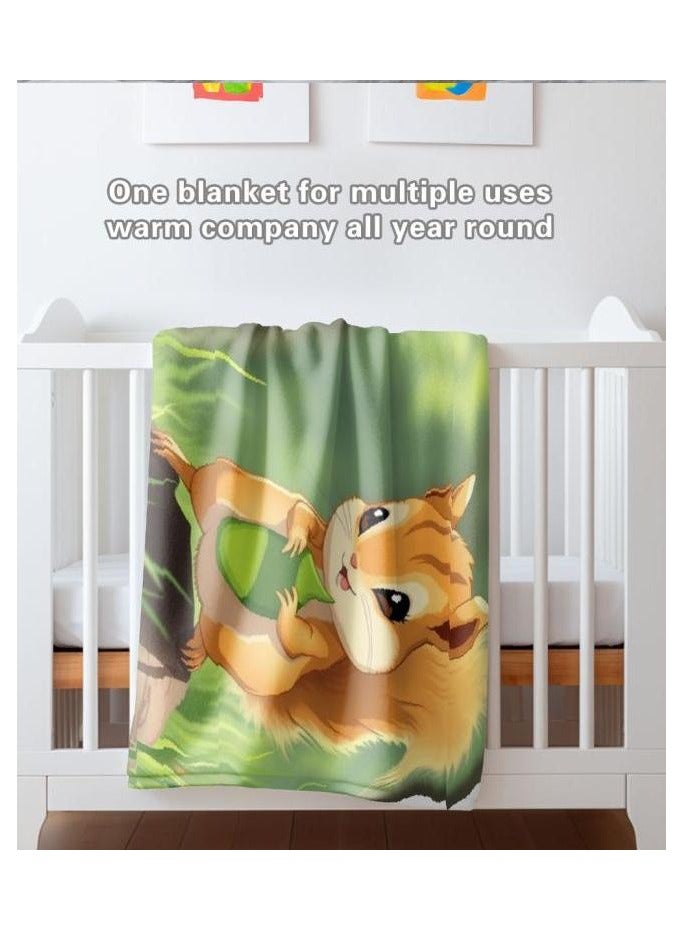 عام بطانية رقيقة من الفانيلا الكرتونية للأطفال أو الطلاب (دافئة ومريحة ومناسبة للنوم والألعاب) 100 سم * 150 سم - 471 - Image 5