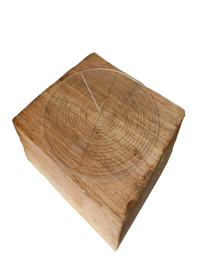 فولتون بوصلة فولتون لتحديد مركز النجارة، مقاس ١٠ بوصات، لرسم الدوائر، وتحديد مركز جذوع الأشجار، والقطع الخشبية العادية أو الأشكال غير المنتظمة، وأدوات قياس للمخرطة وآلات الخراطة، مصنوعة من الأكريليك الشفاف. - Image 3