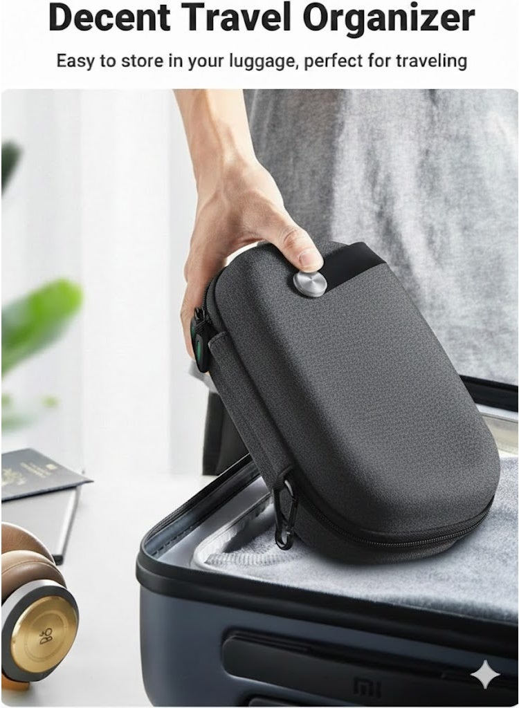 Brave Electronic Organizer, Expanded Travel Case for Tech Accessories, Water-resistant Shockproof Protective Holder for Chargers, Cables, Large Hard Drives, Power Banks, and More - Image 3