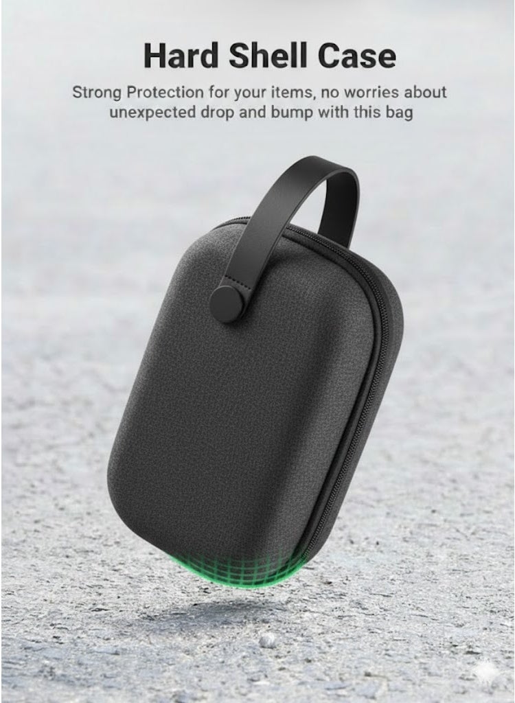 Brave Electronic Organizer, Expanded Travel Case for Tech Accessories, Water-resistant Shockproof Protective Holder for Chargers, Cables, Large Hard Drives, Power Banks, and More - Image 4